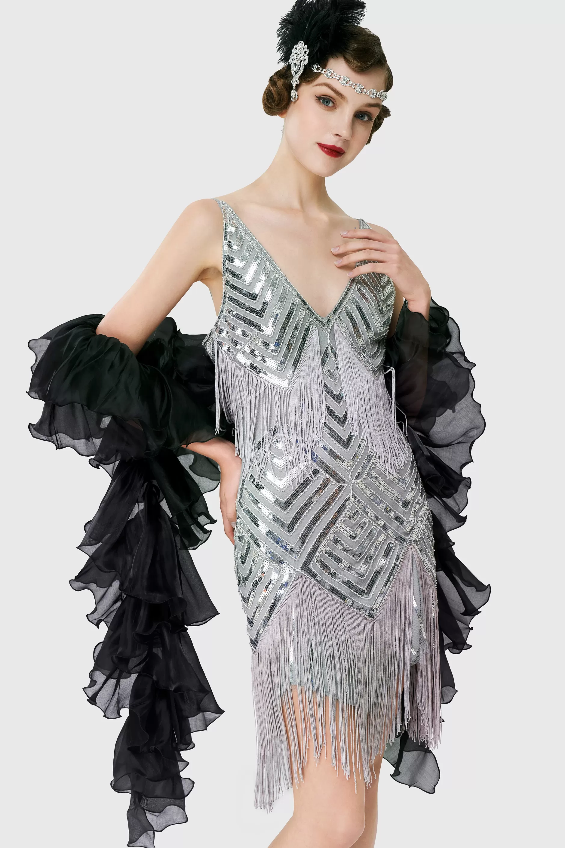 1920S Flapper Chandelle Silk Boa-BABEYOND Cheap