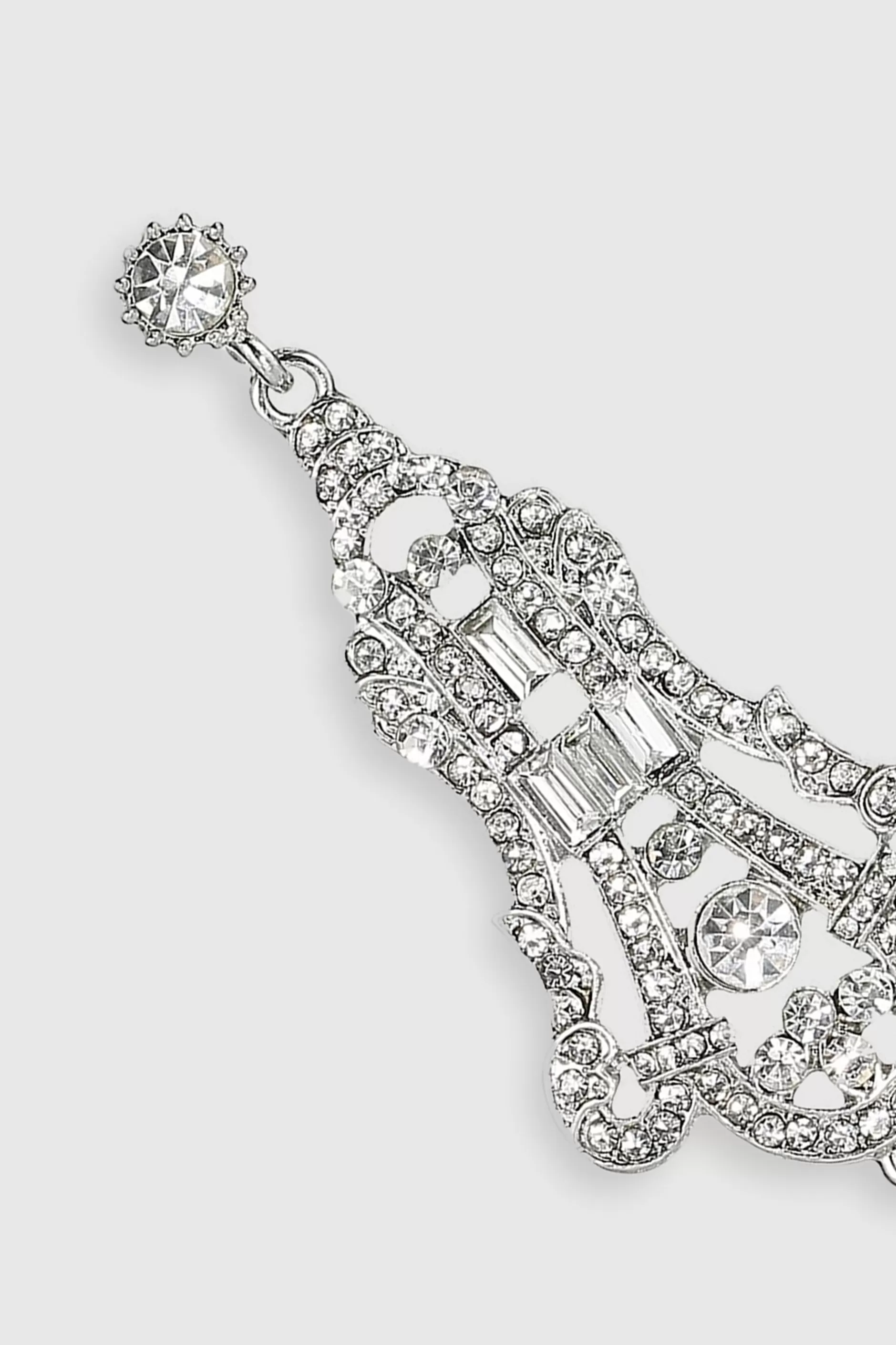 Art Deco Vintage Crystal Earrings-BABEYOND Online