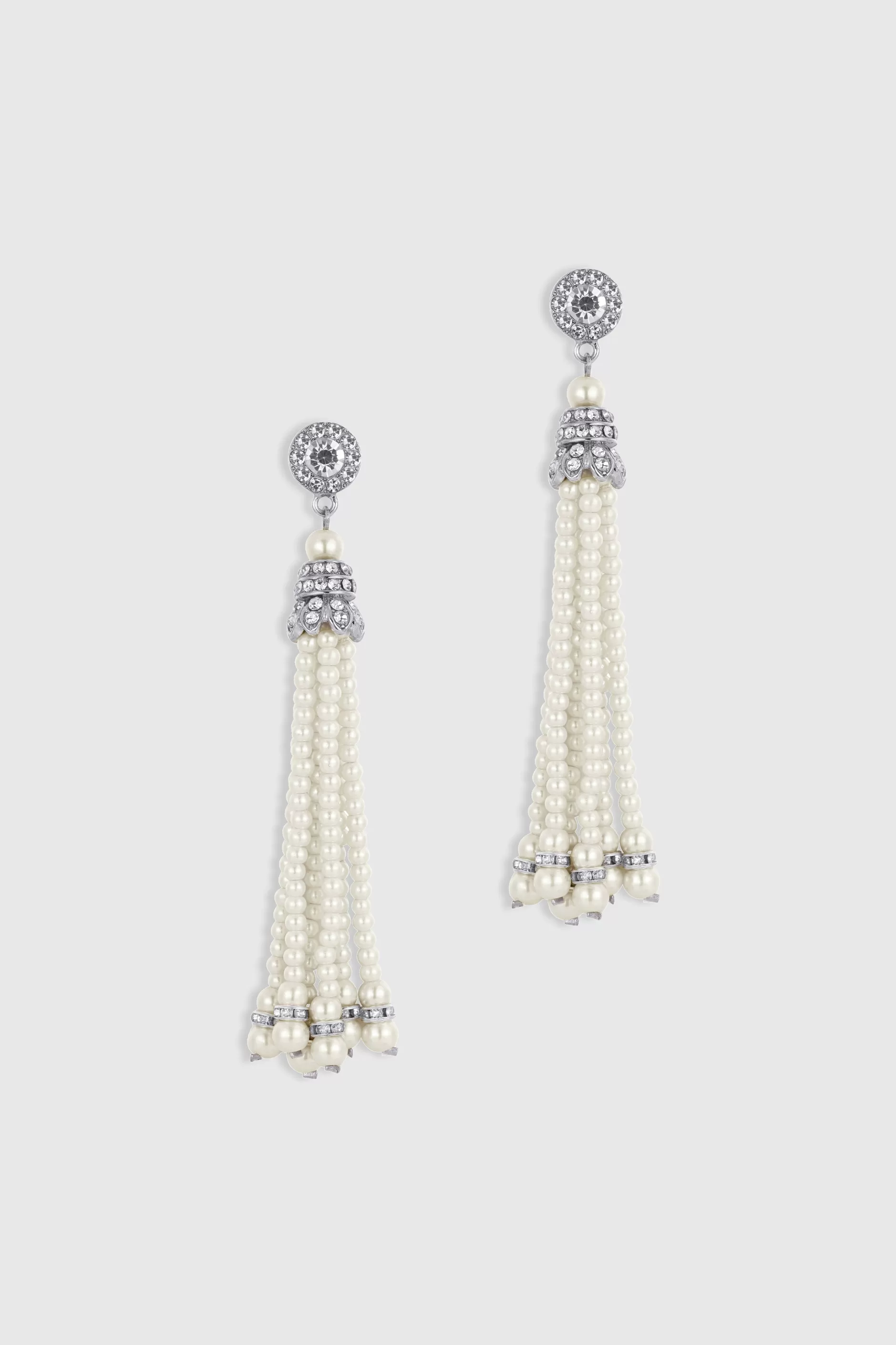Delicate Vintage Tassel Pearl Earrings-BABEYOND Shop