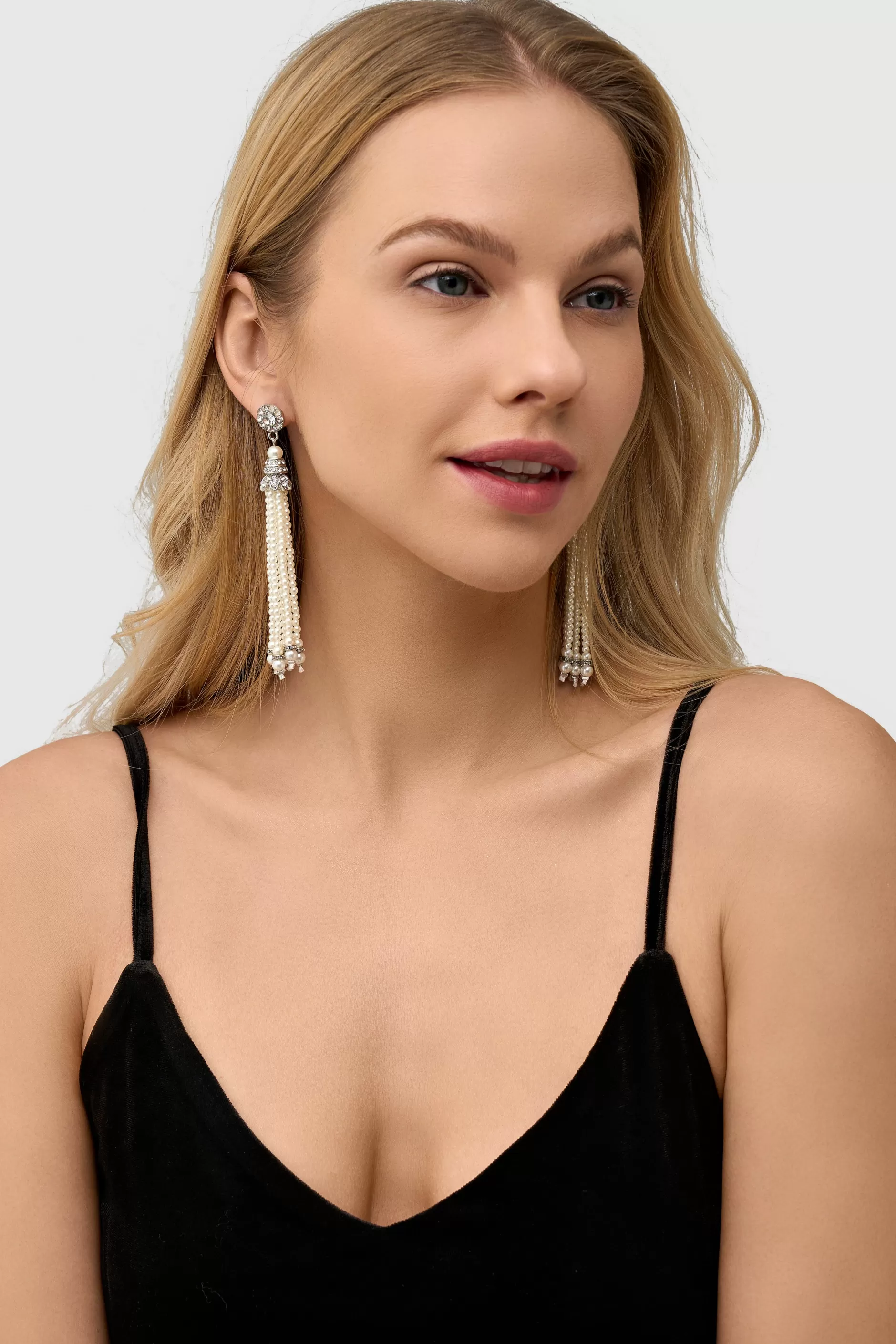 Delicate Vintage Tassel Pearl Earrings-BABEYOND Shop