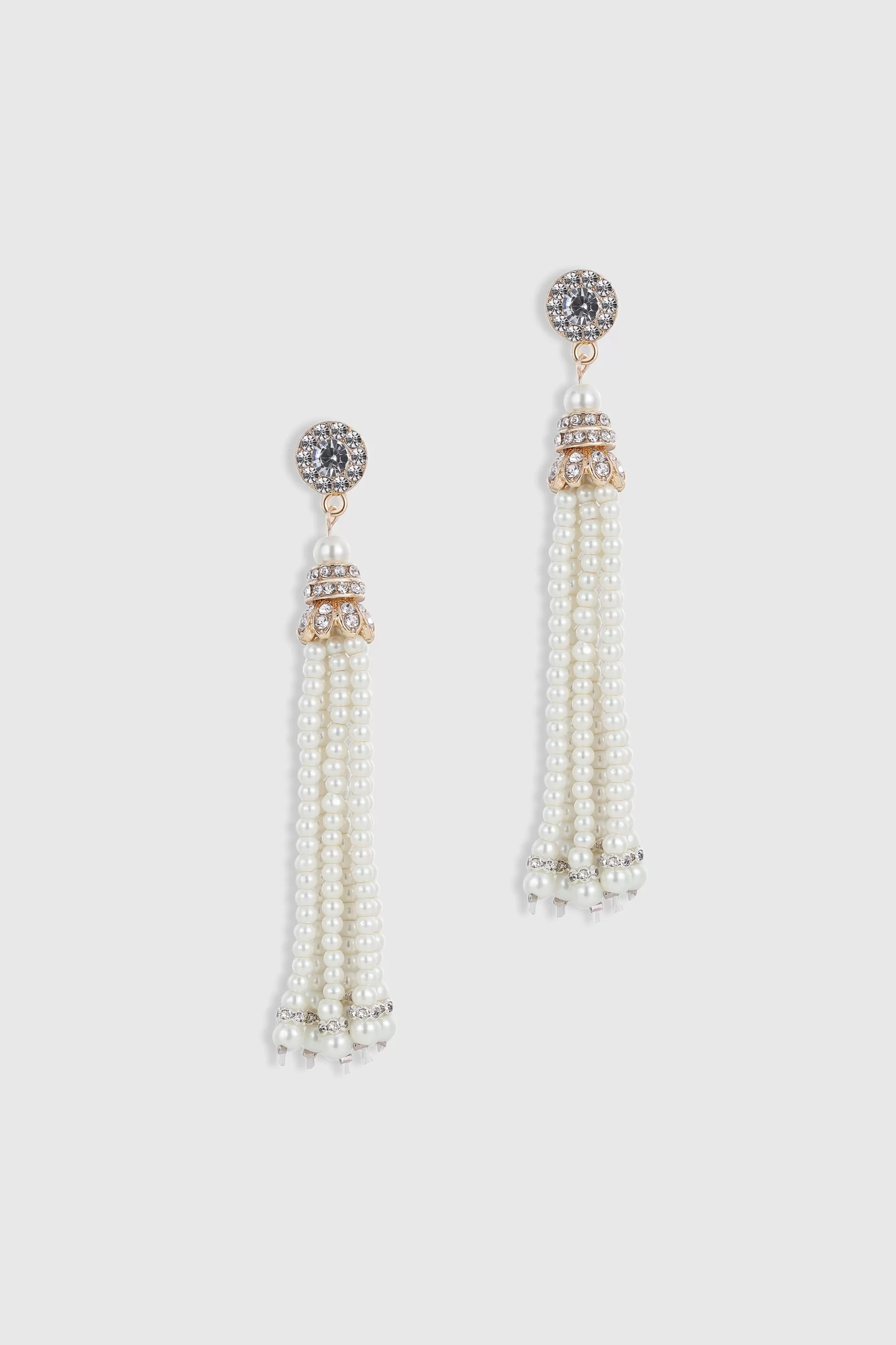 Delicate Vintage Tassel Pearl Earrings-BABEYOND Shop