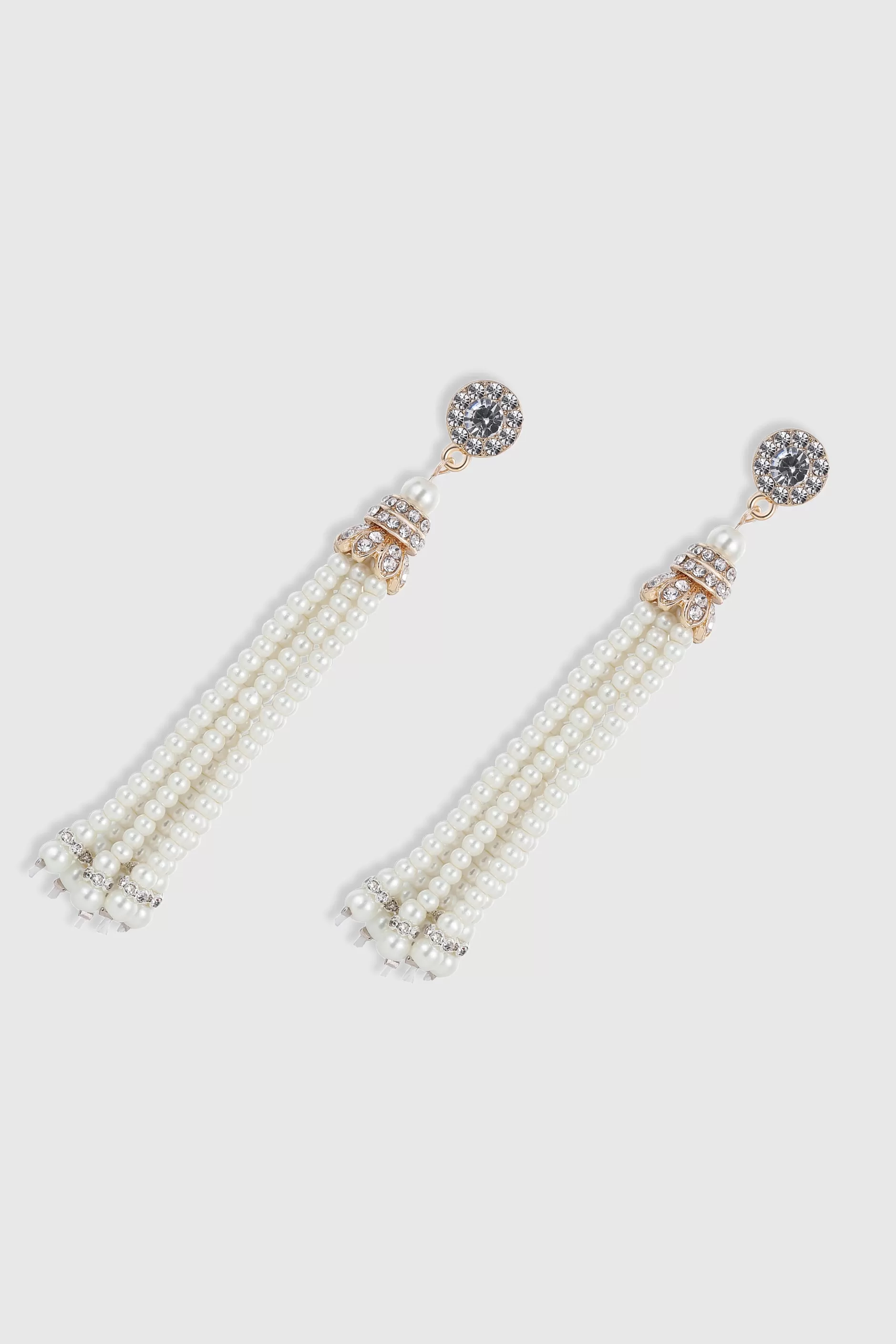 Delicate Vintage Tassel Pearl Earrings-BABEYOND Shop
