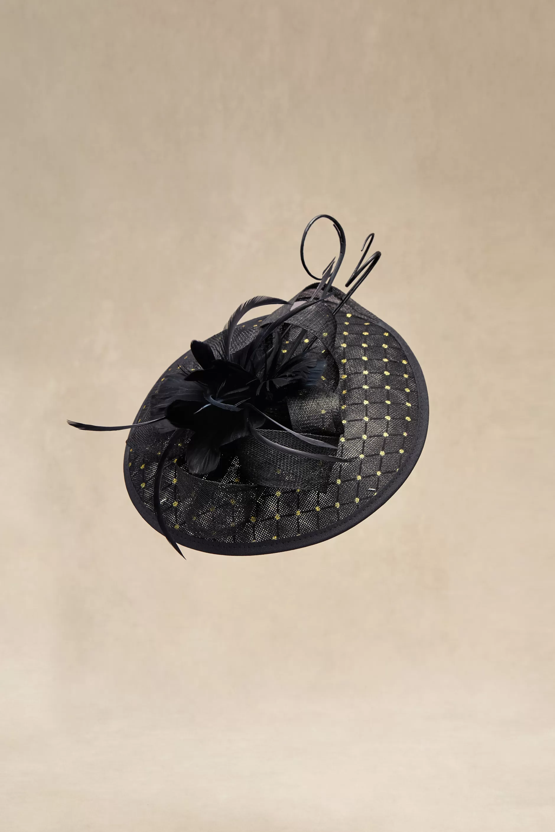 Dotted Tea Party Feather Fascinator-BABEYOND Flash Sale
