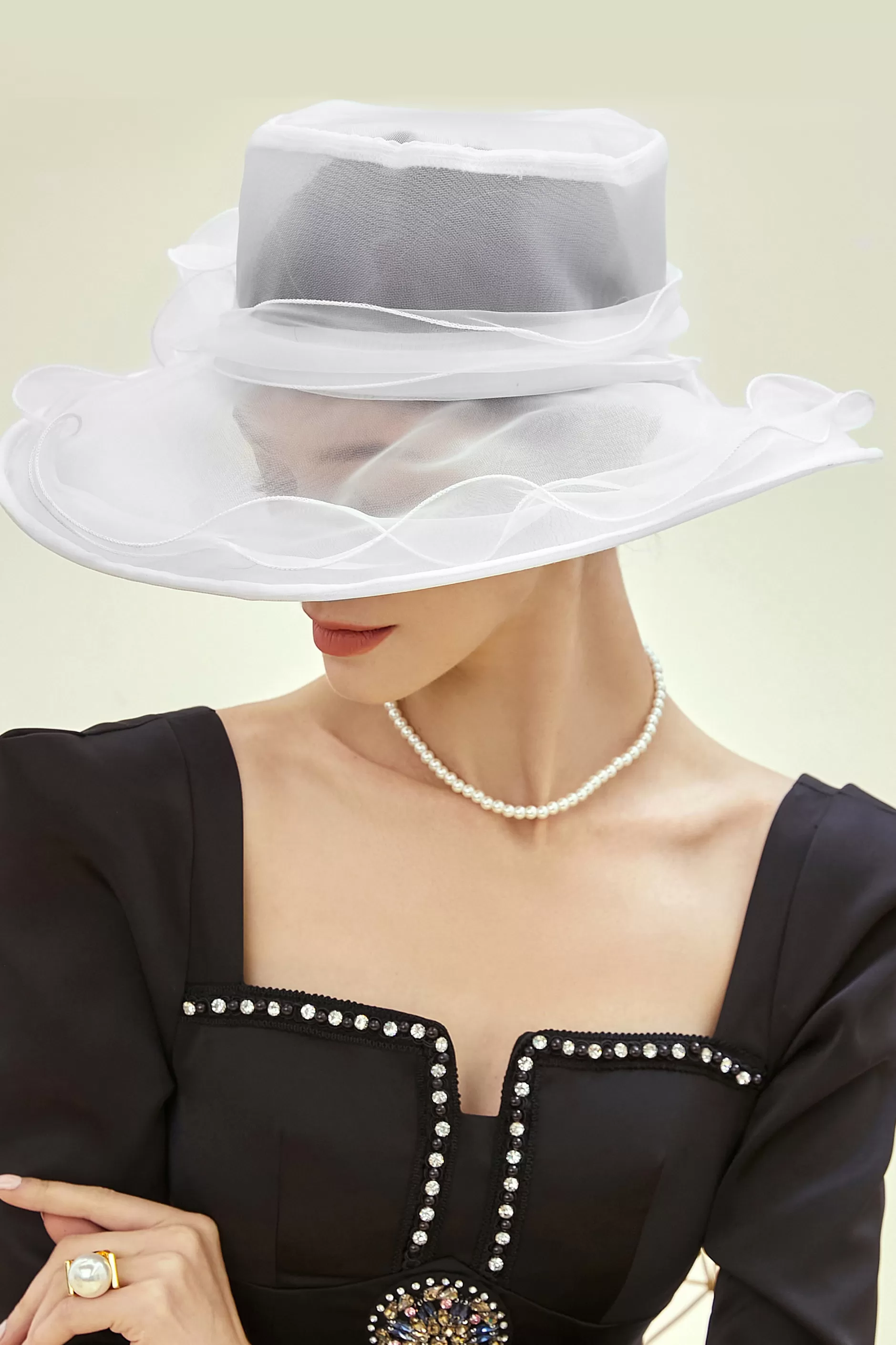 Elegant Floral Decorated Fascinator-BABEYOND Online
