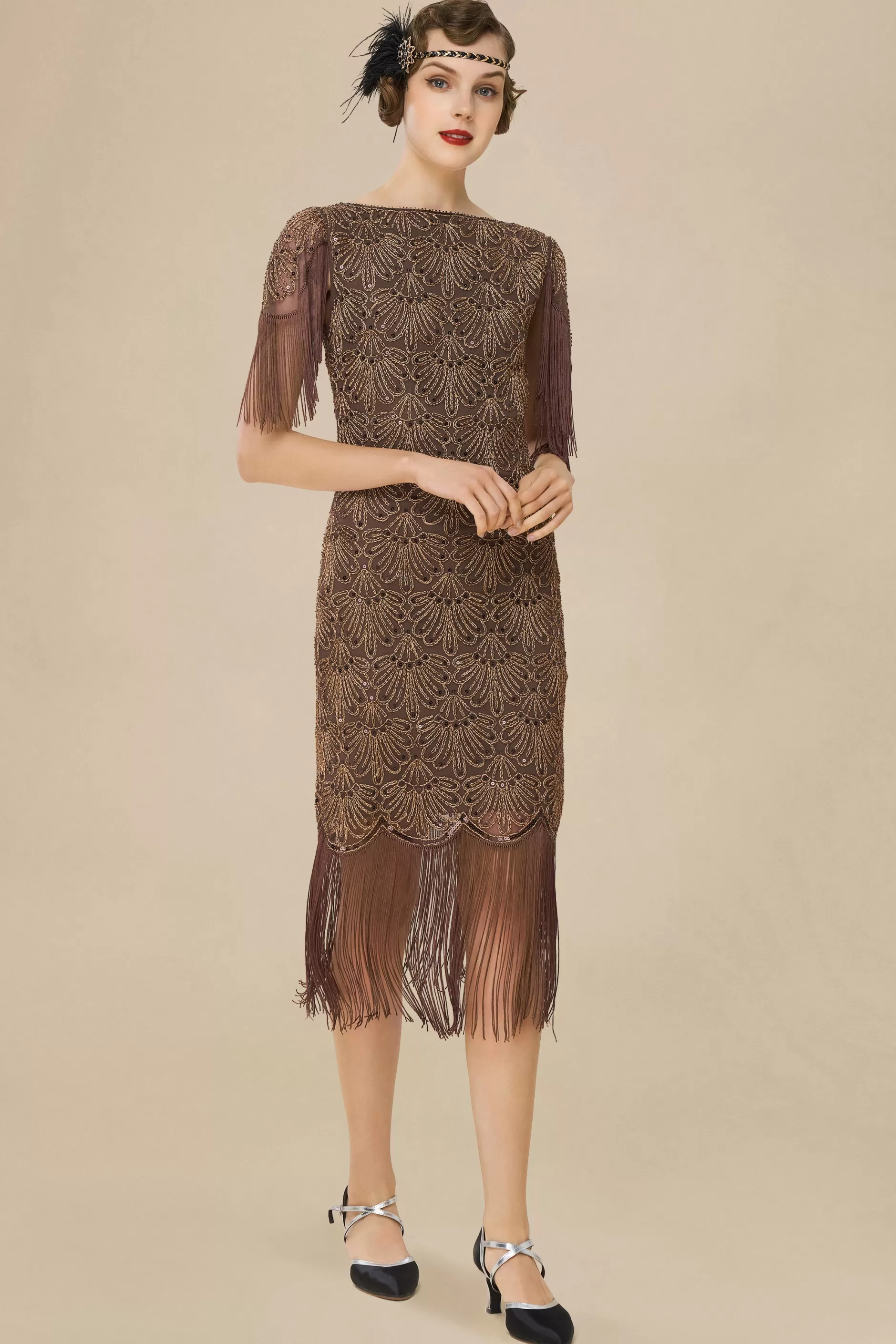Embroidered Tassel Vintage Dress-BABEYOND Store