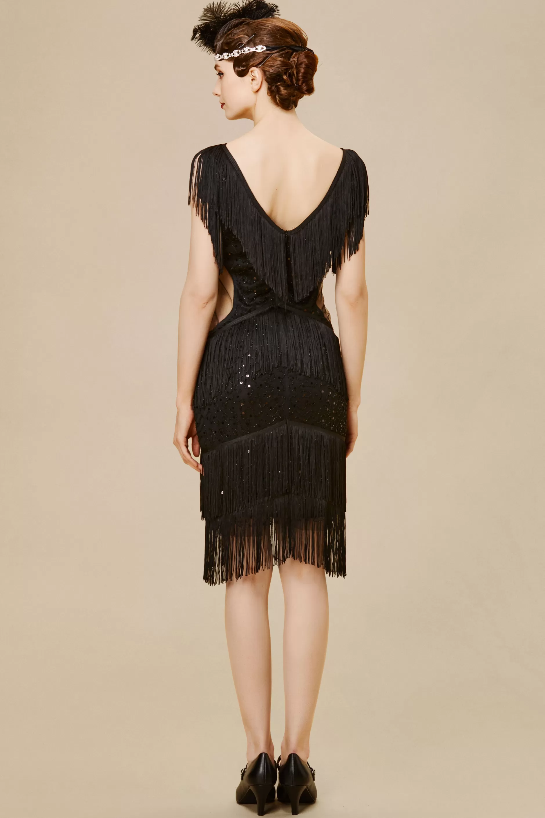 Embroidery Multi-Layered Tassel Dress-BABEYOND Clearance