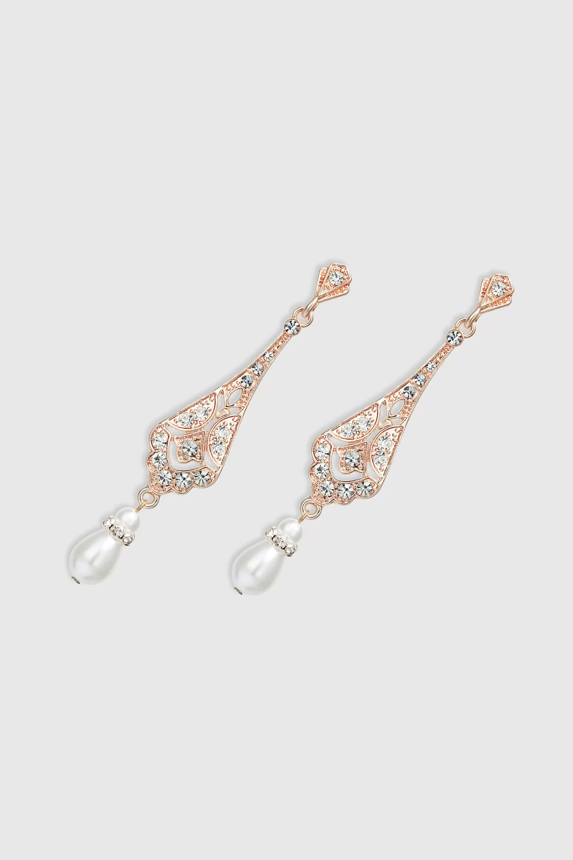 Stunning Vintage Crystal Studded Earrings-BABEYOND Discount