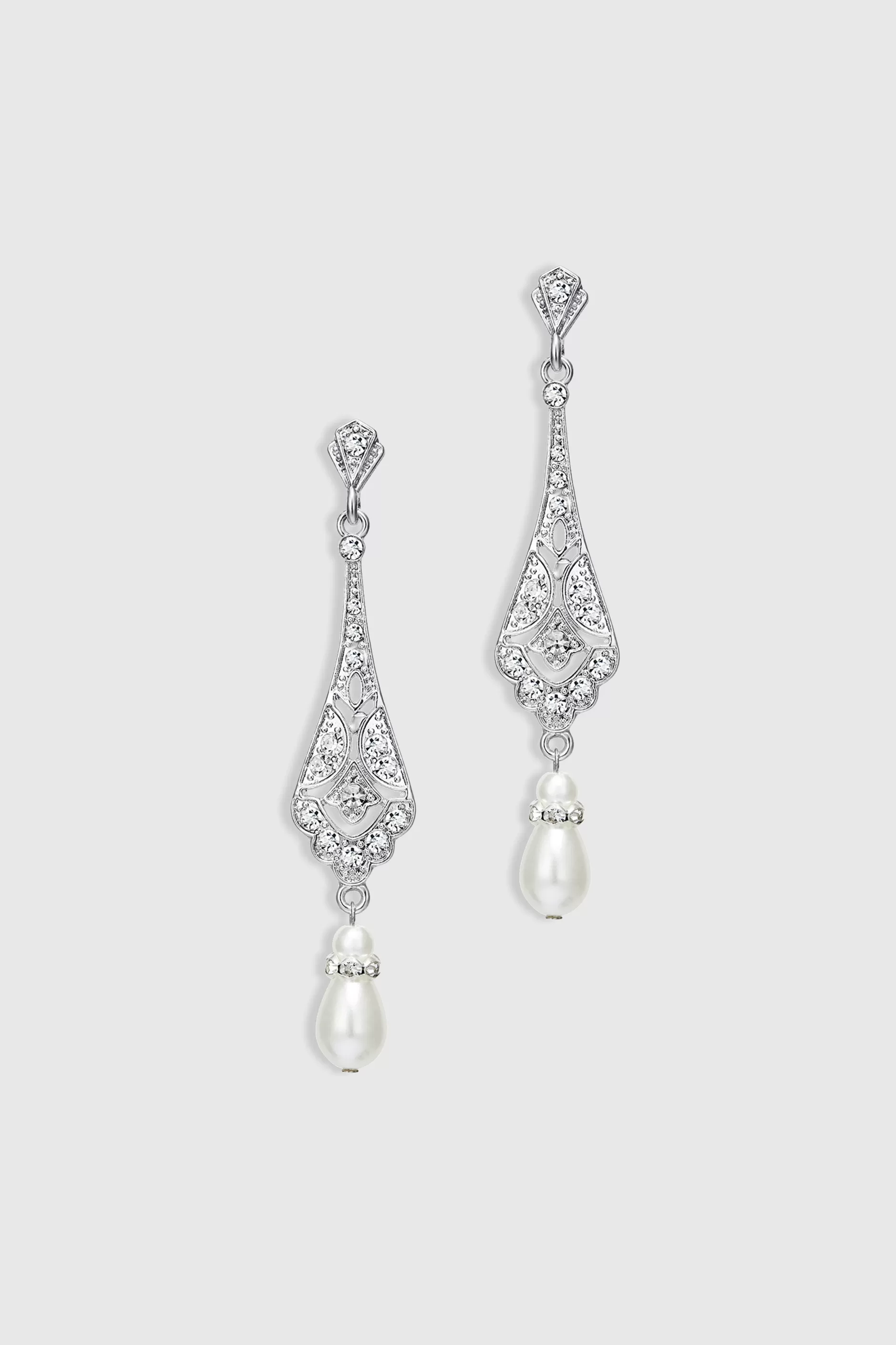 Stunning Vintage Crystal Studded Earrings-BABEYOND Discount