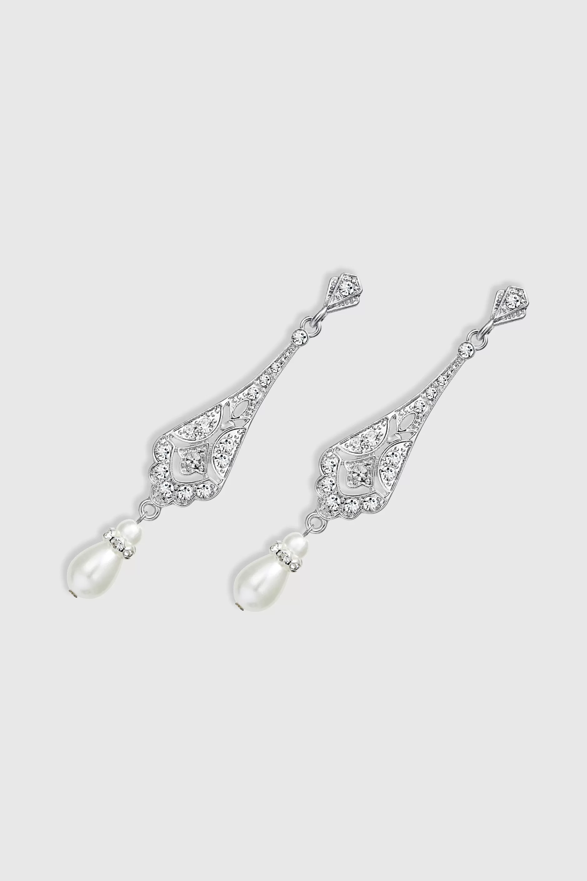 Stunning Vintage Crystal Studded Earrings-BABEYOND Discount