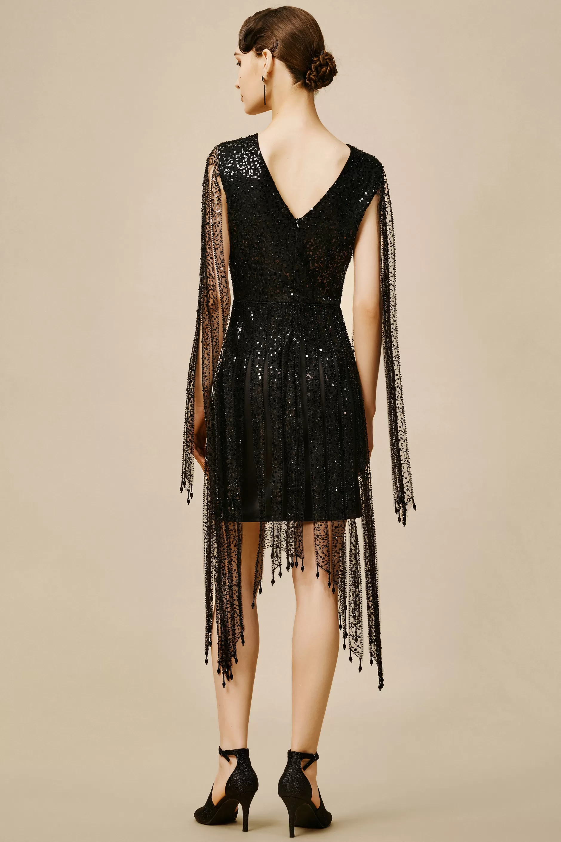 The Story Of An Awakening Hand Beaded Flapper Dress-BABEYOND Flash Sale