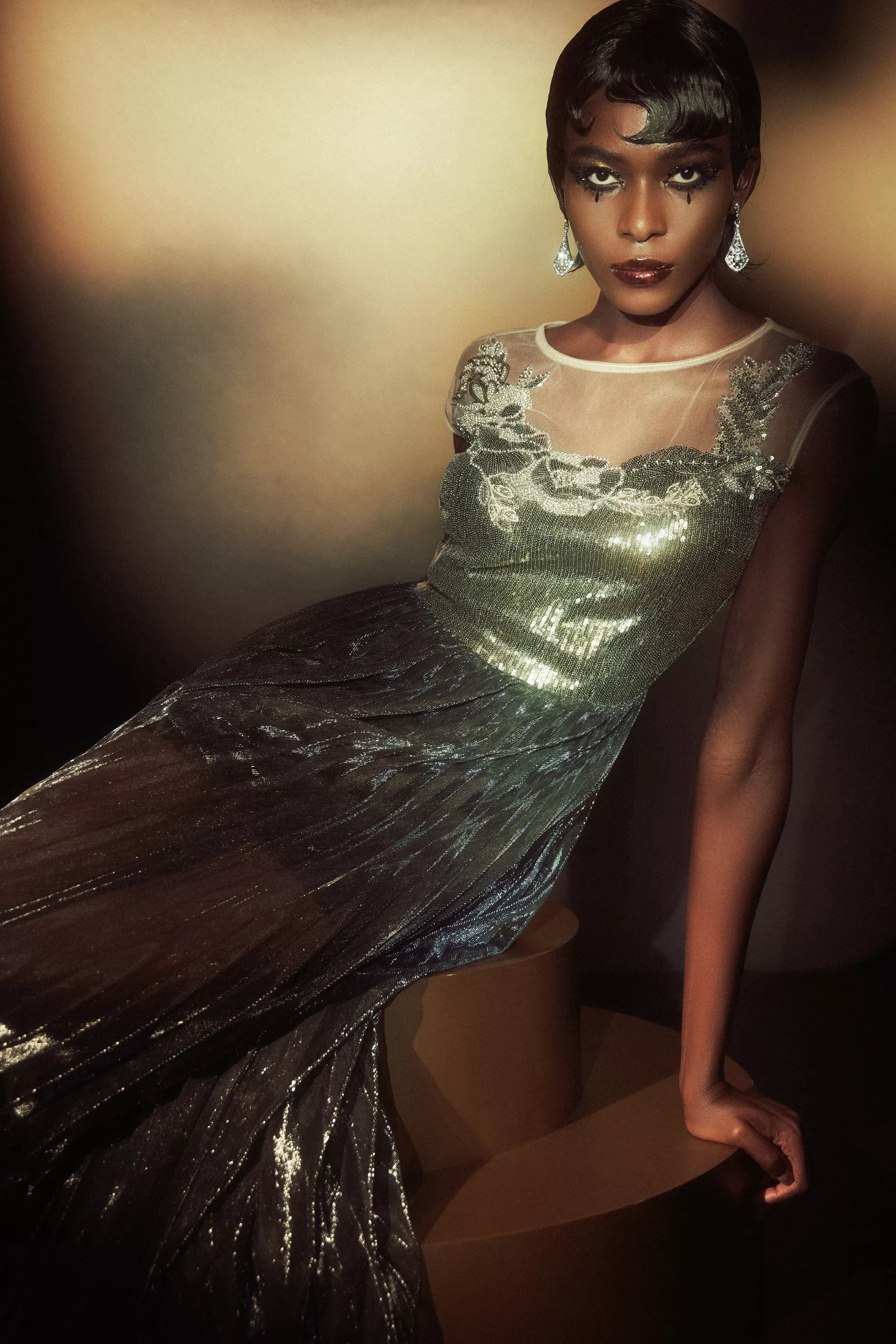 The Story Of An Awakening Sequins Pleating Flapper Dress-BABEYOND Fashion
