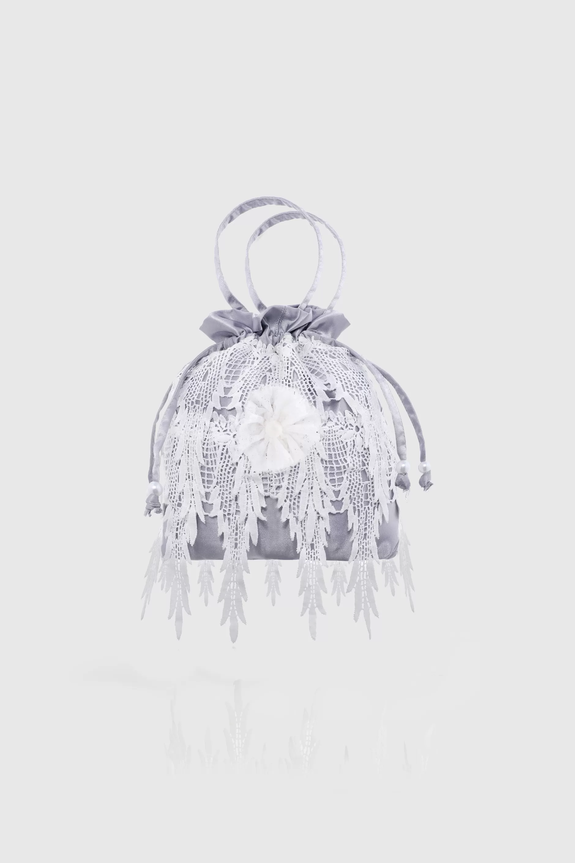 Vintage Floral Lace Evening Handbag-BABEYOND New
