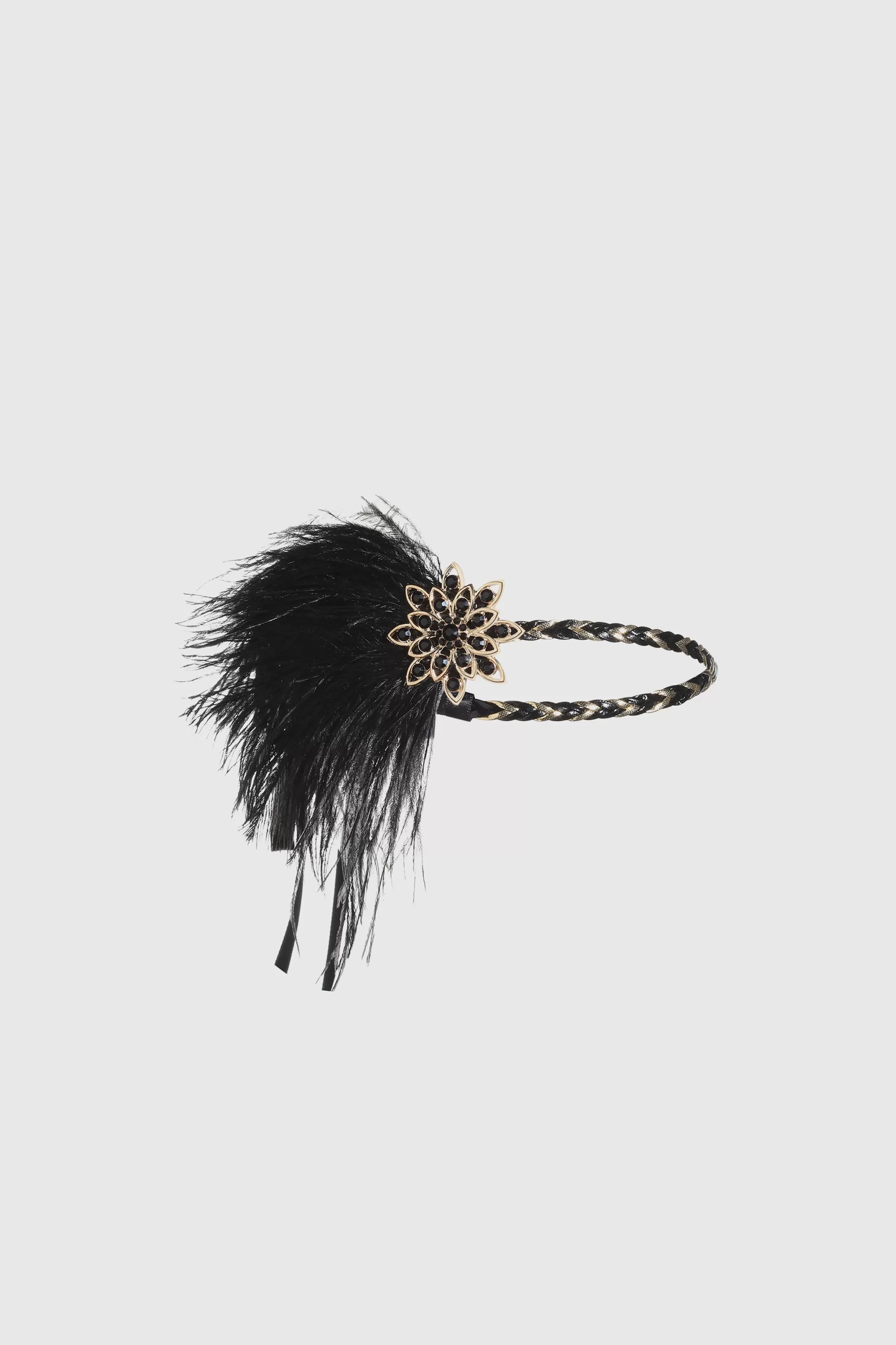 Vintage Ostrich Feather Headband-BABEYOND Best