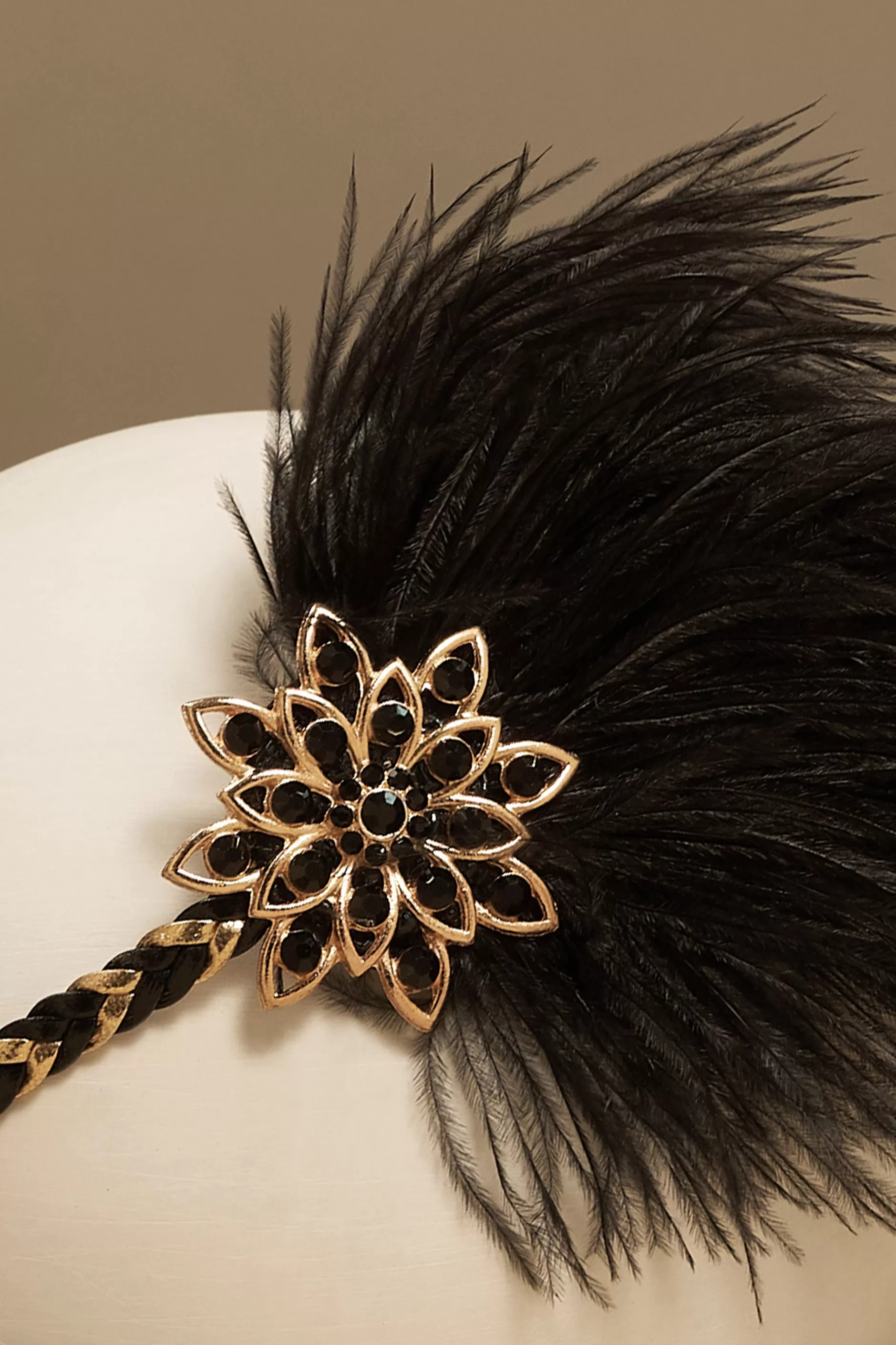 Vintage Ostrich Feather Headband-BABEYOND Best