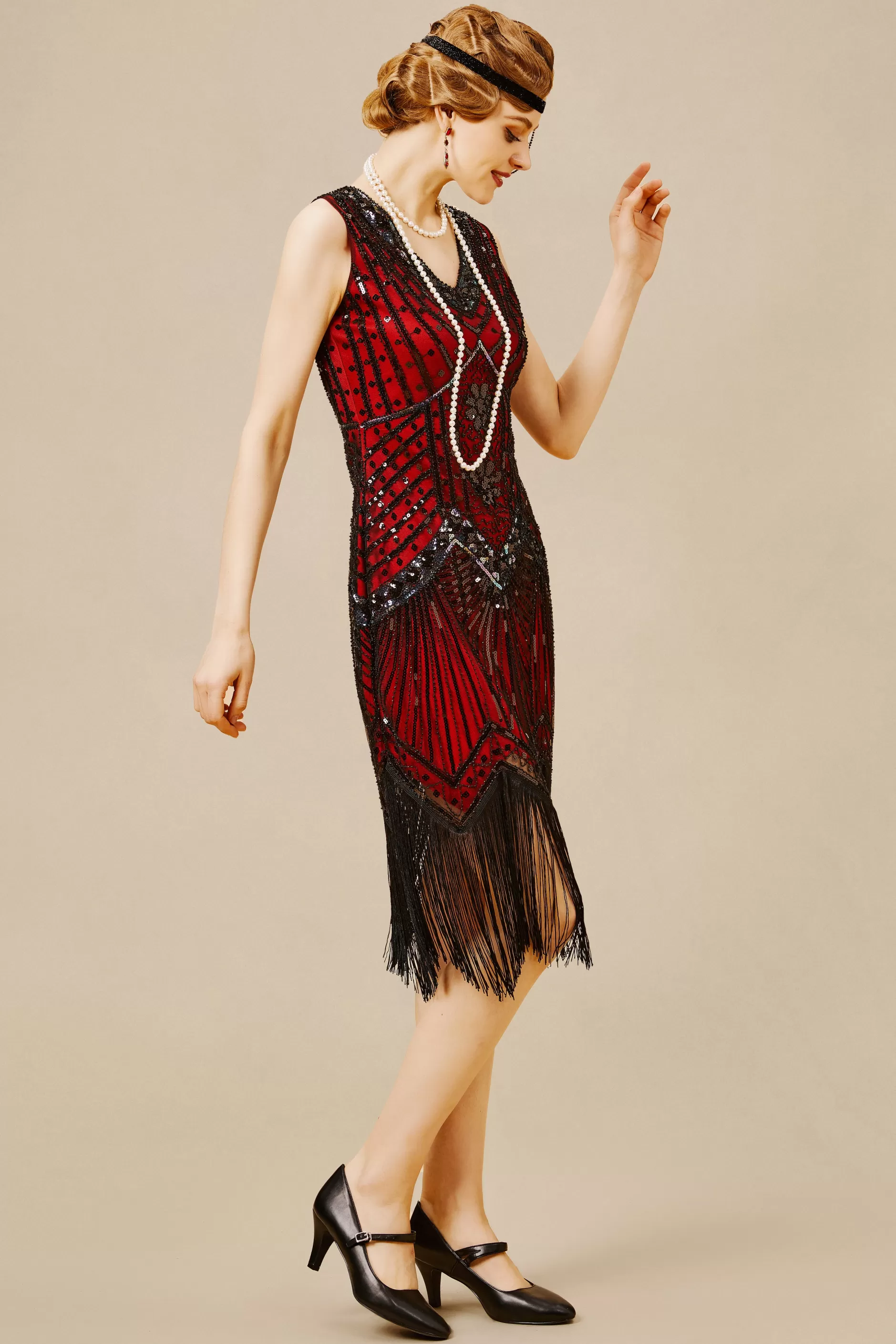 Vintage Sleeveless Cocktail Party Dress-BABEYOND Cheap