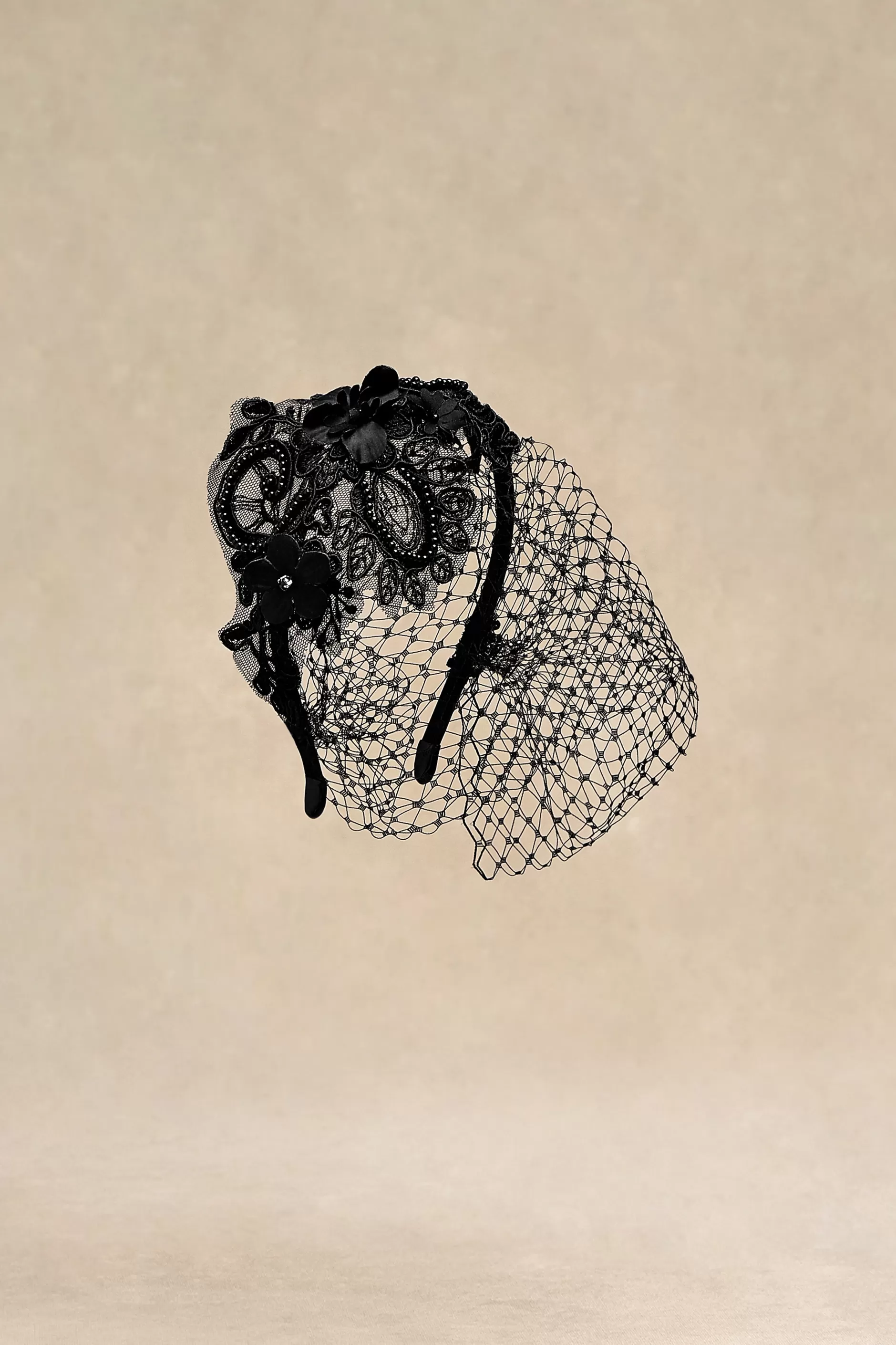 Vintage Veil Lace Cocktail Fascinator-BABEYOND Outlet