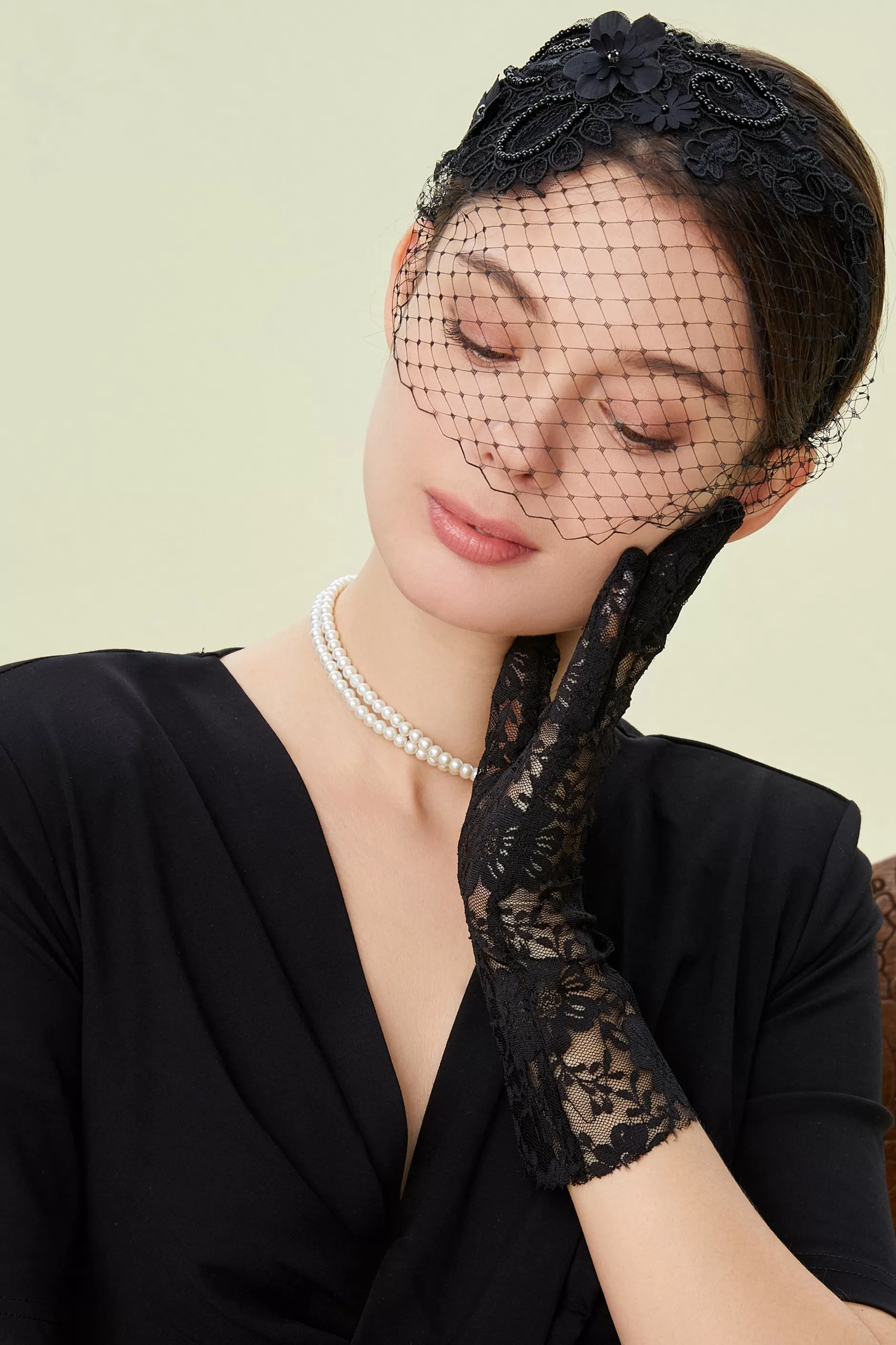 Vintage Veil Lace Cocktail Fascinator-BABEYOND Outlet