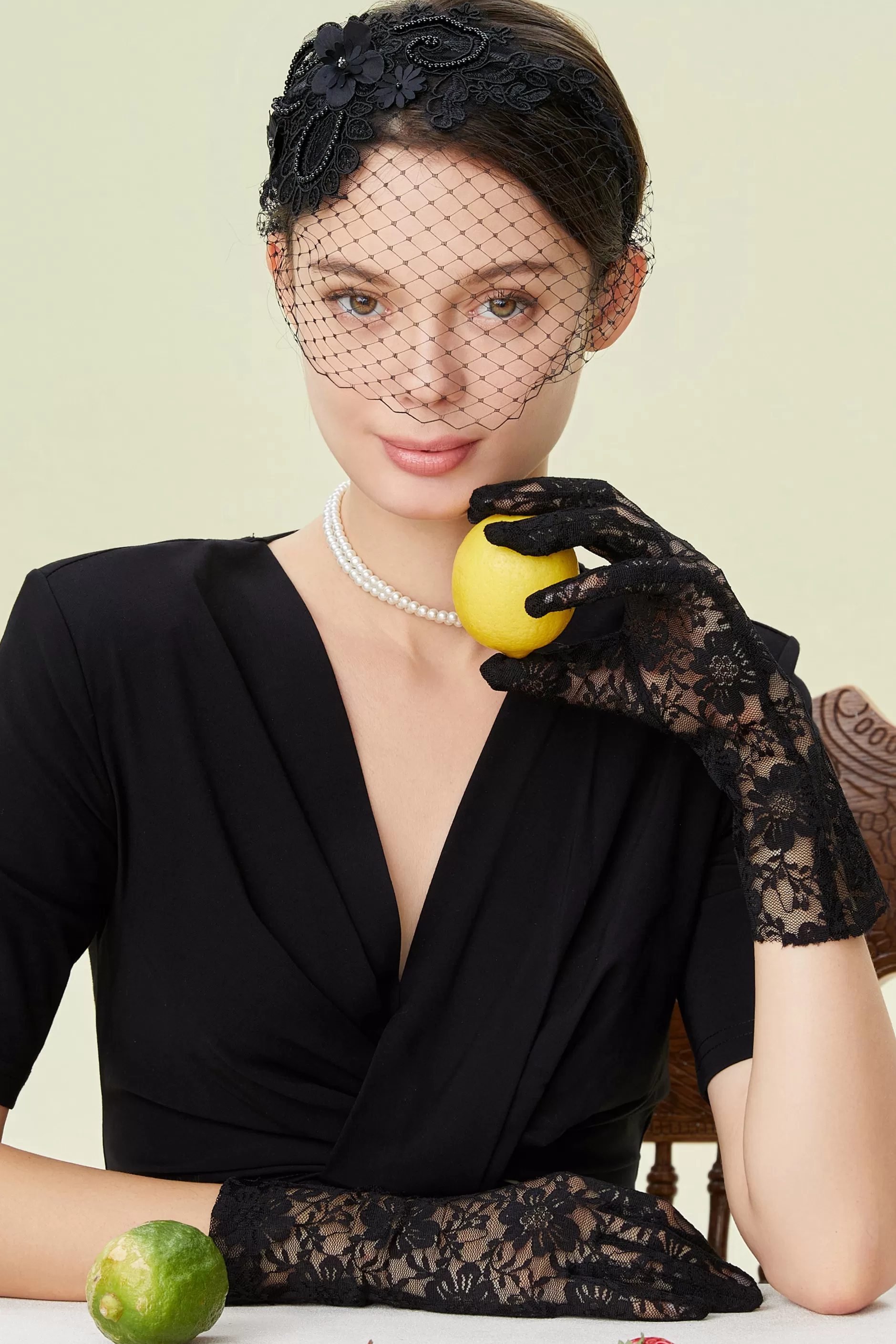 Vintage Veil Lace Cocktail Fascinator-BABEYOND Outlet