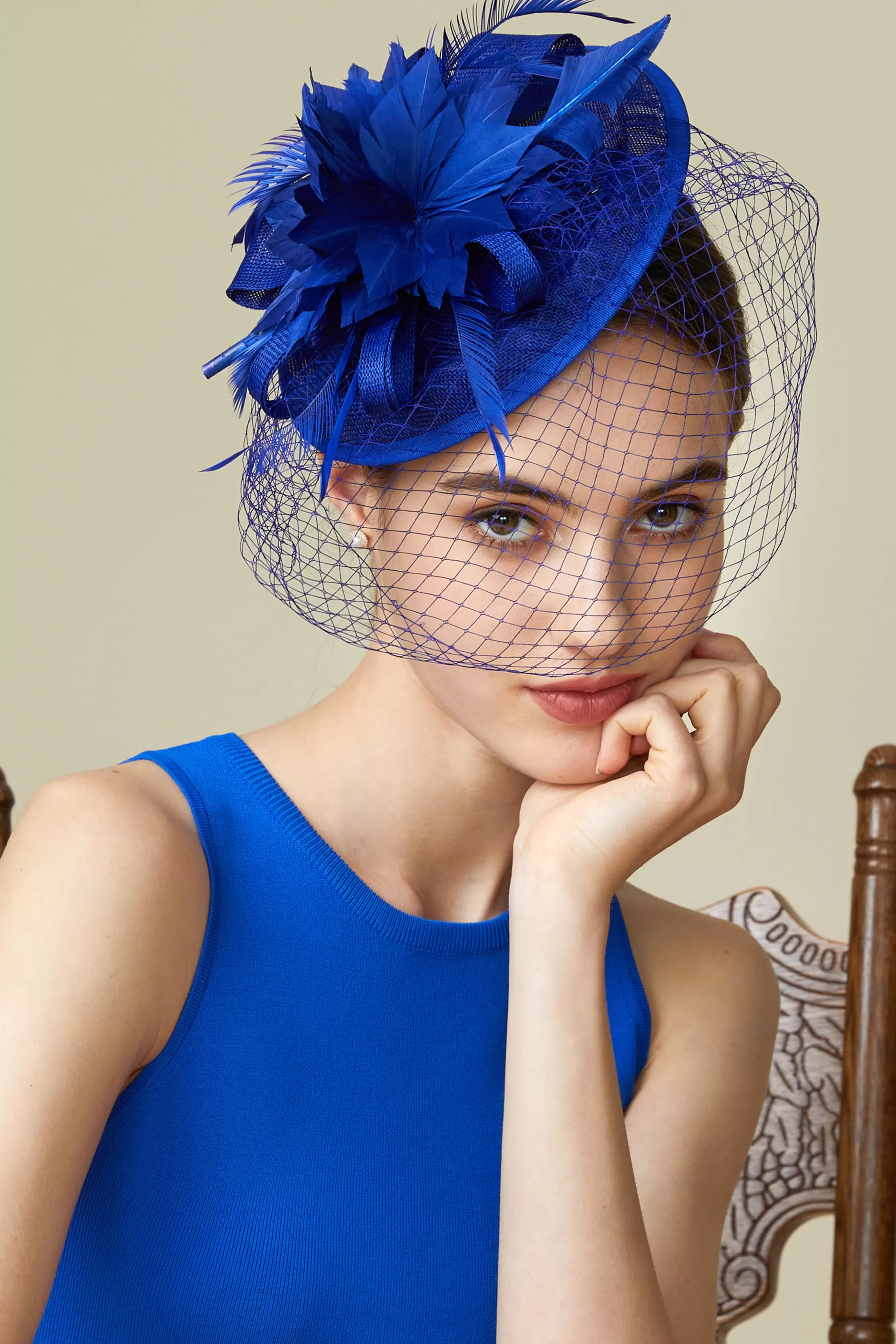 Vintage Veil Tea Party Fascinator-BABEYOND New